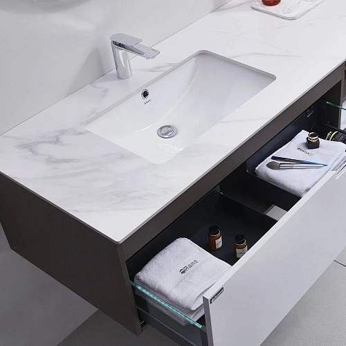 Тумба с раковиной Orans BC-1131-1500L раковина, цвет: MFC 073 (1500x550x350) 11311500L Тумба с раковиной Orans BC-1131-1500L раковина, цвет: MFC 073 (1500x550x350) 11311500L