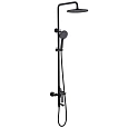 Душевая система ABBER Weiss Insel AF8016NB с изливом, черная матовая Душевая система ABBER Weiss Insel AF8016NB с изливом, черная матовая