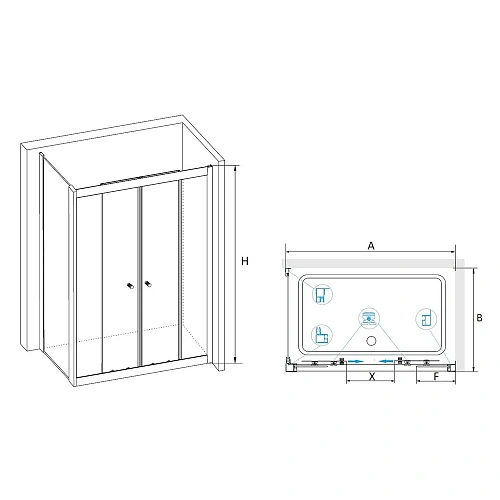 Душевой уголок RGW CL-43-1 (CL-10 + Z-060-1) 0409431139-011 Душевой уголок RGW CL-43-1 (CL-10 + Z-060-1) 0409431139-011