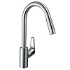 Картинка анонса товара «смеситель для кухни hansgrohe 240, eco, с вытяжным душем, 2jet, sbox 73895000, хром»
