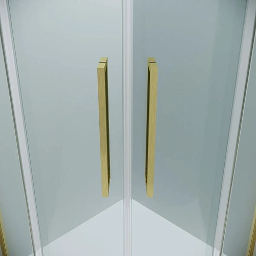 Душевой уголок GROSSMAN Cosmo 301.K33.02.9090.32.00 (90x90x195) полукруг,раздвижн,золото сатин,стекло прозрач Душевой уголок GROSSMAN Cosmo 301.K33.02.9090.32.00 (90x90x195) полукруг,раздвижн,золото сатин,стекло прозрач