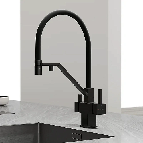 Смеситель для кухни Sancos Loro SC4007MB под фильтр, черный матовый Смеситель для кухни Sancos Loro SC4007MB под фильтр, черный матовый