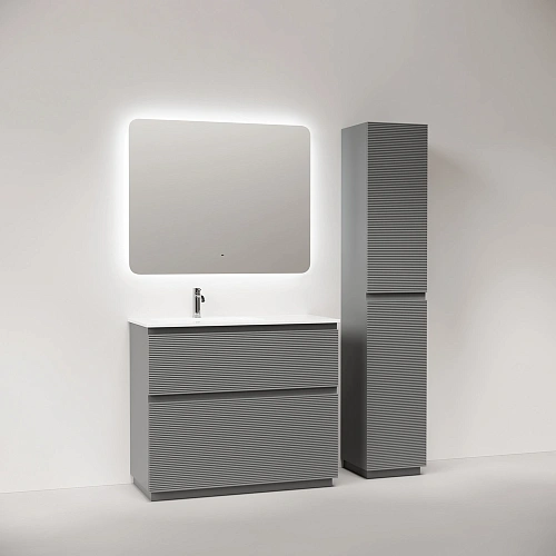 Тумба под раковину SANCOS Folk Floor FL100FLES левая 995х445х850 Ergraut soft, напольная Тумба под раковину SANCOS Folk Floor FL100FLES левая 995х445х850 Ergraut soft, напольная