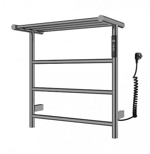 Полотенцесушитель электрический Wonzon & Woghand с полкой, темный графит (WW-AL402-GM) Полотенцесушитель электрический Wonzon & Woghand с полкой, темный графит (WW-AL402-GM)