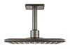 Картинка анонса товара «верхний душ grohe rainshower 310 smartactive cube, темный графит матовый (26481al0) с потолочным душ»