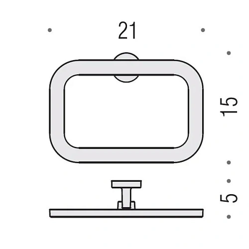 Полотенцедержатель Colombo Nordic B5231.CR хром Полотенцедержатель Colombo Nordic B5231.CR хром