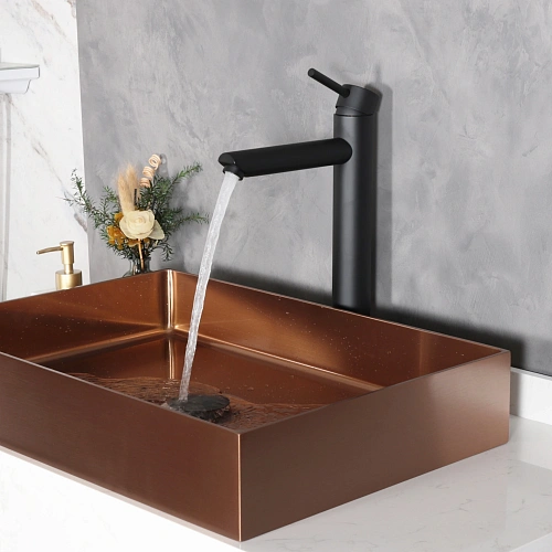 Смеситель для раковины Gid Berlin SS080-BM-D SS080BMD черный матовый Смеситель для раковины Gid Berlin SS080-BM-D SS080BMD черный матовый