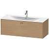 Картинка анонса товара «тумба под раковину duravit brioso br421401052 подвесная 122 см европейский дуб»