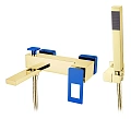 Смеситель для ванны Boheme GoldBlue 143-GUV с душем Смеситель для ванны Boheme GoldBlue 143-GUV с душем