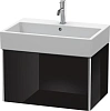 Тумба под раковину Duravit XSquare XS409404040 подвесная 68 см черный глянцевый