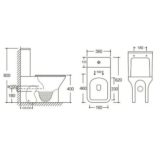 Унитаз напольный Ceruttispa ELLEROS CT10093 безободковый, сиденье микролифт Унитаз напольный Ceruttispa ELLEROS CT10093 безободковый, сиденье микролифт
