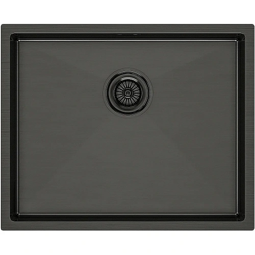 Кухонная мойка Paulmark NEXT 54 UNI, PM215444-GM, вороненая сталь,540х440мм 1,2мм Кухонная мойка Paulmark NEXT 54 UNI, PM215444-GM, вороненая сталь,540х440мм 1,2мм
