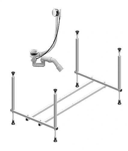 Акриловая ванна Timo RITTA1775 170x75x63 с каркасом, слив-переливом и фронтальной панелью Акриловая ванна Timo RITTA1775 170x75x63 с каркасом, слив-переливом и фронтальной панелью