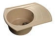 Кухонная мойка GranFest Rondo R-650 L беж бежевый Кухонная мойка GranFest Rondo R-650 L беж бежевый