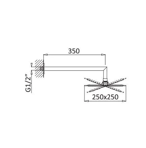 Верхний душ CEZARES CZR-B-TDD-25-NOP круглый, диаметр 25 см, черный матовый Верхний душ CEZARES CZR-B-TDD-25-NOP круглый, диаметр 25 см, черный матовый