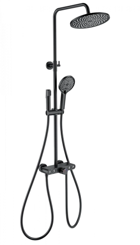 Душевая система Wonzon & Woghand с термостатом, черный матовый (WW-B4113-MB) Душевая система Wonzon & Woghand с термостатом, черный матовый (WW-B4113-MB)