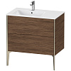 Картинка анонса товара «тумба под раковину duravit xviu xv44860b121 напольная 80 см орех темный»