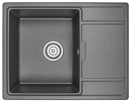 Кухонная мойка Granula 6503, ГРАФИТ (ЧЁРНО-СЕРЫЙ), кварц 650х500 Кухонная мойка Granula 6503, ГРАФИТ (ЧЁРНО-СЕРЫЙ), кварц 650х500