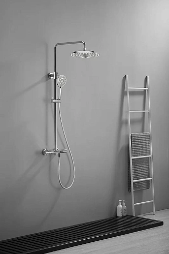 Душевая система Kaiser Serio 05382 с термостатом хром Душевая система Kaiser Serio 05382 с термостатом хром