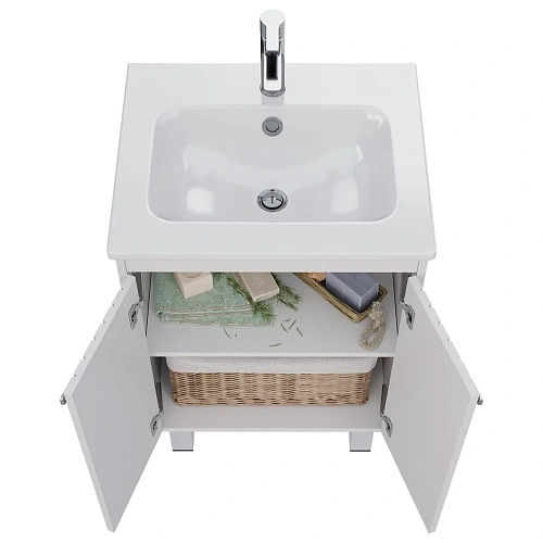 Тумба под раковину Lemark ROMANCE 60 см подвесная/напольная, белый LM07R60T Тумба под раковину Lemark ROMANCE 60 см подвесная/напольная, белый LM07R60T