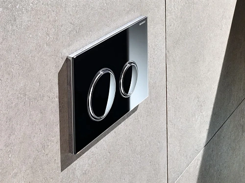 Клавиша смыва Geberit 115.884.SJ.1 Sigma21 чёрный, глянцевый хром Клавиша смыва Geberit 115.884.SJ.1 Sigma21 чёрный, глянцевый хром