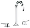 Картинка анонса товара «смеситель для раковины grohe concetto на 3 отверстия с донным клапаном, хром (20216001)»