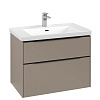 Картинка анонса товара «тумба под раковину villeroy &amp; boch subway 3.0 с подсветкой taupe / taupe c574l1vm»