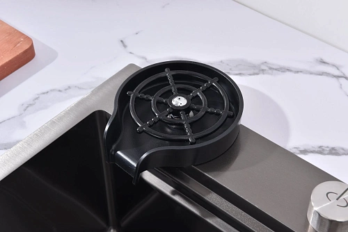 Кухонная мойка ArtDecco Elegant Flow 68 AEF116846 графит, из нержавеющей стали Кухонная мойка ArtDecco Elegant Flow 68 AEF116846 графит, из нержавеющей стали