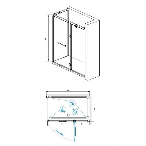 Душевой уголок RGW VI-41 800x1200 мм 02044182-18 белый-золото Easy Clean Душевой уголок RGW VI-41 800x1200 мм 02044182-18 белый-золото Easy Clean