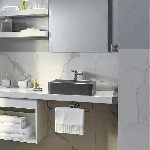 Смеситель для раковины Jacob Delafon Composed E73159-CP с донным клапаном Смеситель для раковины Jacob Delafon Composed E73159-CP с донным клапаном