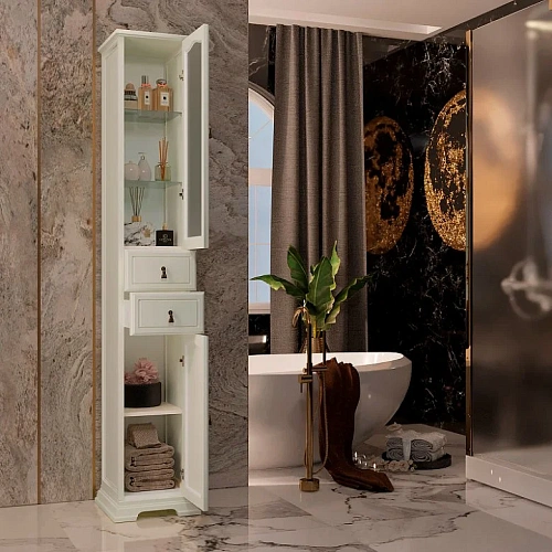 Шкаф-пенал Opadiris Риспекто 30, слоновая кость, правый, вар. 2 00-00005831 Шкаф-пенал Opadiris Риспекто 30, слоновая кость, правый, вар. 2 00-00005831