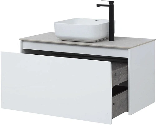 Тумба под раковину Aquanet Nova Lite 100 белый (1 ящик) 00242580 Тумба под раковину Aquanet Nova Lite 100 белый (1 ящик) 00242580