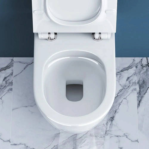 Унитаз приставной BelBagno SFERA-R BB2141CBR/BB2111SC безободковый с сиденьем Унитаз приставной BelBagno SFERA-R BB2141CBR/BB2111SC безободковый с сиденьем