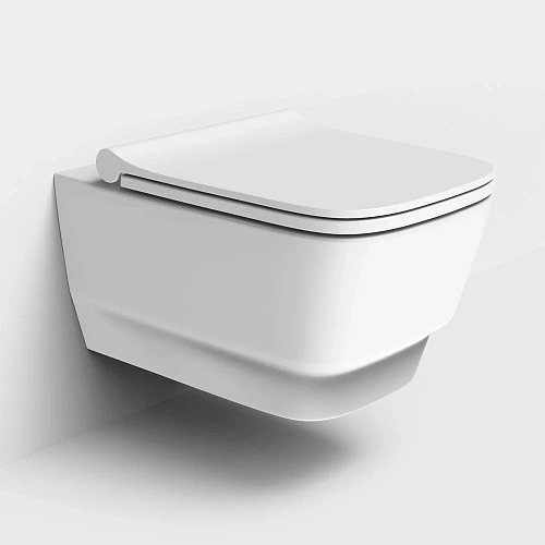 Унитаз подвесной Boheme Bello 971-MW белый матовый без сиденья Унитаз подвесной Boheme Bello 971-MW белый матовый без сиденья