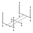 Каркас для ванны Timo KT13 130х70 Каркас для ванны Timo KT13 130х70