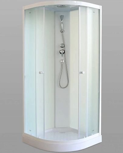 Душевая кабина Parly EB931 900x900 профиль белый, стекло матовое Душевая кабина Parly EB931 900x900 профиль белый, стекло матовое