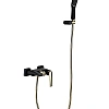 Смеситель для ванны Boheme VENTURO черный-золото 383-B с душевым гарнитуром Смеситель для ванны Boheme VENTURO черный-золото 383-B с душевым гарнитуром