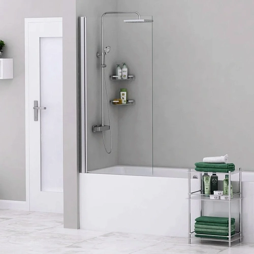 Шторка на ванну WasserKRAFT Berkel 48P01-80 хром Шторка на ванну WasserKRAFT Berkel 48P01-80 хром