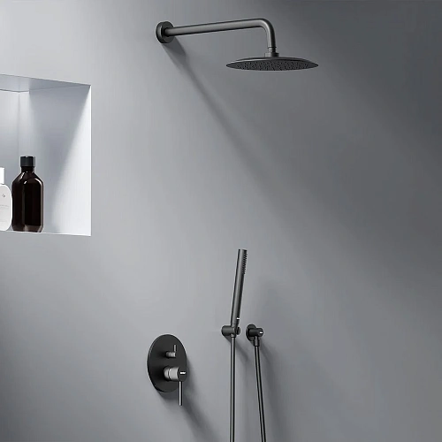 Душевая система Damixa Scandinavian Pure 936520300 встраиваемая, черный Душевая система Damixa Scandinavian Pure 936520300 встраиваемая, черный