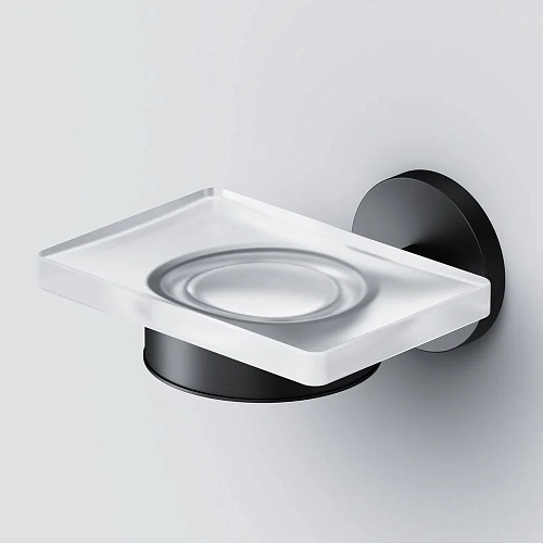 Мыльница AM.PM X-Joy A85A34222, стеклянная черный Мыльница AM.PM X-Joy A85A34222, стеклянная черный