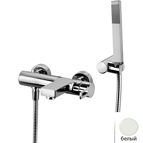 Смеситель для ванны Paffoni Ringo RIN023BO белый матовый Смеситель для ванны Paffoni Ringo RIN023BO белый матовый