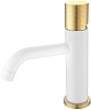 Смеситель для раковины Boheme STICK WHITE TOUCH GOLD 121-WG.2 Смеситель для раковины Boheme STICK WHITE TOUCH GOLD 121-WG.2