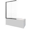 Шторка на ванну BERGES RIVER S Slider Black 980 065015 Шторка на ванну BERGES RIVER S Slider Black 980 065015