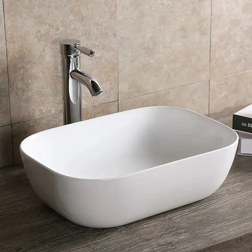 Раковина Ceruttispa CR0078 505х400х140 накладная, белая, прямоугольная Раковина Ceruttispa CR0078 505х400х140 накладная, белая, прямоугольная