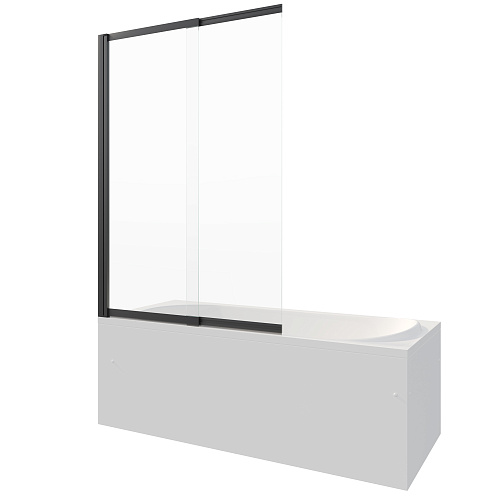 Шторка на ванну BERGES RIVER S Slider Black 980 065015 Шторка на ванну BERGES RIVER S Slider Black 980 065015