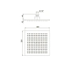 Верхний душ Paini 50CR759Q20EA 200 мм, квадратный Верхний душ Paini 50CR759Q20EA 200 мм, квадратный