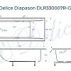 Ванна из искусственного камня Delice Diapason 170х80 DLR330007R-G с ручками хром, глянцевая Ванна из искусственного камня Delice Diapason 170х80 DLR330007R-G с ручками хром, глянцевая