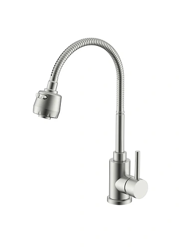 Смеситель для кухни Splenka S201.47.05 с гибким изливом, сатин Смеситель для кухни Splenka S201.47.05 с гибким изливом, сатин