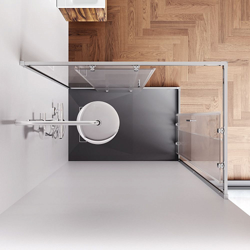 Душевой уголок AM.PM Gem W90G-403-120280-MT 120x80 хром матовый, стекло прозрачное Душевой уголок AM.PM Gem W90G-403-120280-MT 120x80 хром матовый, стекло прозрачное