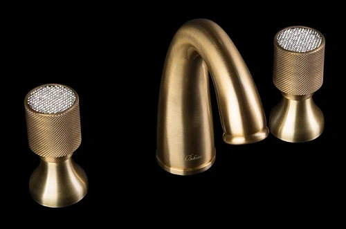 Смеситель для раковины Boheme ROYAL CRYSTAL 317-Royal/CRST black на 3 отверстия бронза Смеситель для раковины Boheme ROYAL CRYSTAL 317-Royal/CRST black на 3 отверстия бронза